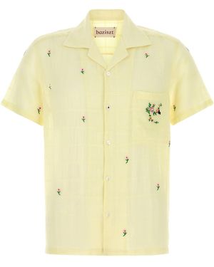 BAZISZT Yellow Cotton Shirt