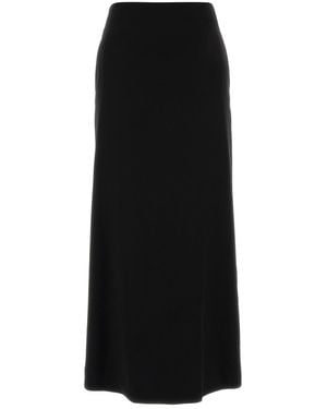 Jil Sander Black Wool Skirt
