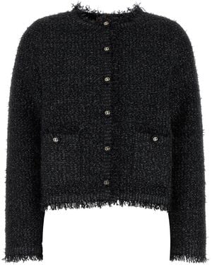 Gucci Cardigan in misto viscosa nera - Nero