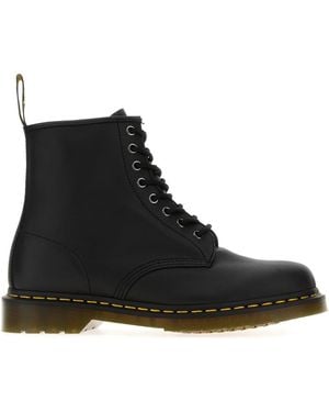Dr. Martens Black Nappa Leather Ankle Boots