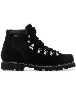 Junya Watanabe Calf Hair X Paraboot Ankle Bo - Black