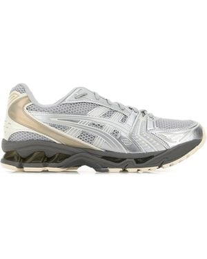 Asics Grey Mesh And Rubber Gel-kayano 14 Trainers - White