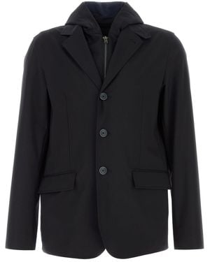Herno Black Jersey Blazer