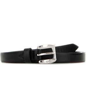 J&m Davidson Cintura in pelle nera - Nero