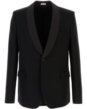 McQueen Giacca in lana nera - Nero