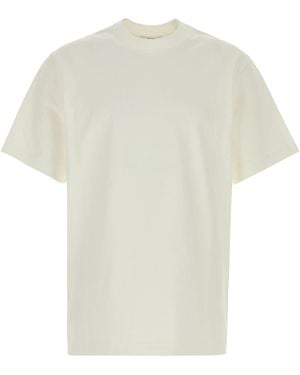 The Row Solid Crew Neck T-Shirt - White