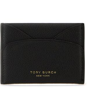 Tory Burch Black Leather Card Holder