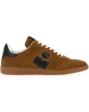 Isabel Marant Camel Suede Bryce Trainers - Brown