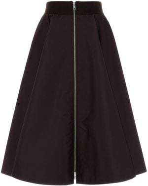Prada Gonna in Re-Nylon testa di moro - Nero