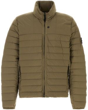 Stone Island Army Green Stretch Nylon Jacket