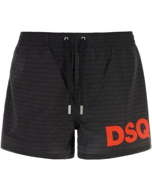 DSquared² Logo Swimwear - Black