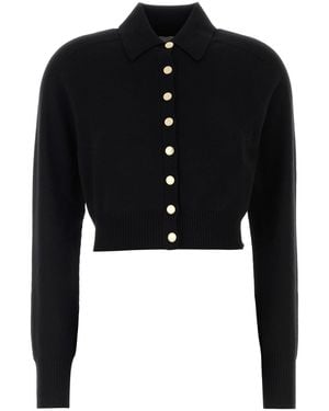 Sportmax Cropped Button-Down Cardigan - Black