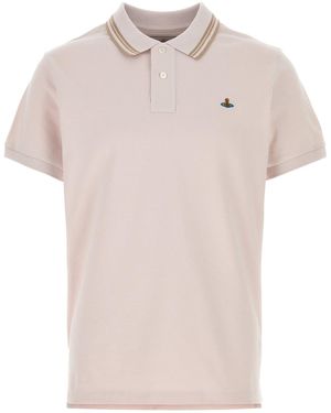 Vivienne Westwood Solid Shirt Collar Polo - Pink