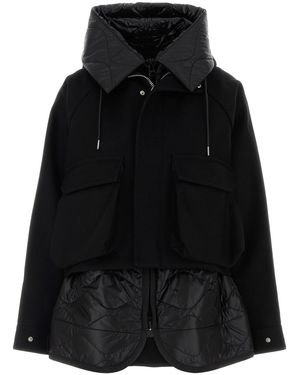 Sacai Manhattan Leather Crossbody Bag - Black