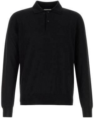 The Row Full Sleeves Polo - Black