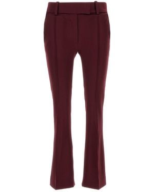 The Attico Plum Gabardine Pant - Red