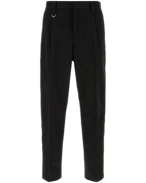 Yohji Yamamoto Black Jacquard Pant
