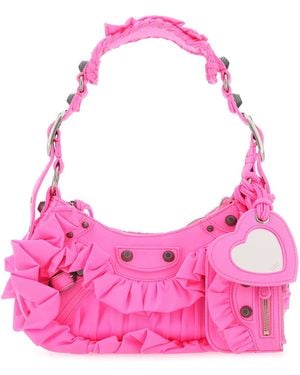 Balenciaga Borsa Le Cagole in pelle Arena - Rosa