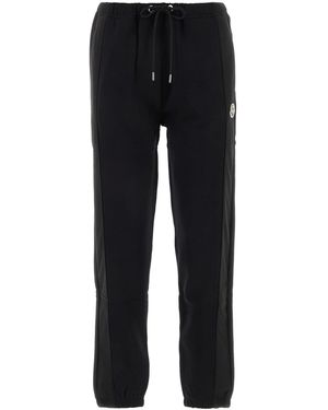 Moncler Pantalone jogging in misto cotone nero