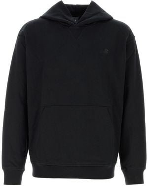 New Balance Black Cotton Sweatshirt - Blue