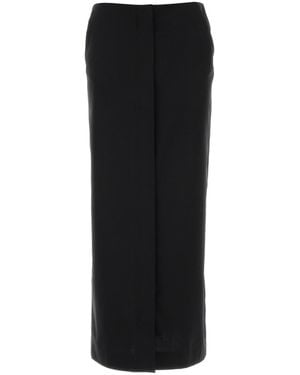 Herno Black Polyester Blend Skirt