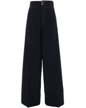 Zimmermann Denim Hypnotic Wide-Leg Jeans - Blue