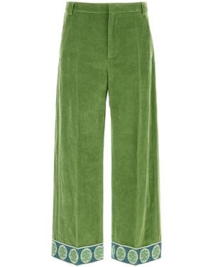 Valentino Garavani Green Velvet Pant