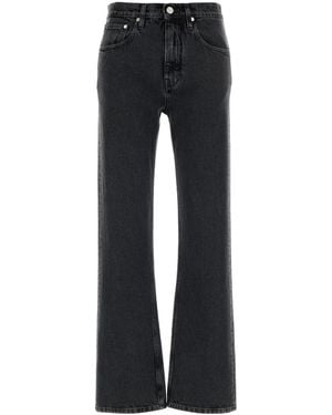 Jil Sander Dark Grey Denim Jeans - Black