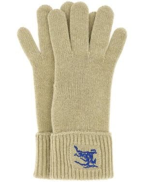 Burberry Leather Gloves - Green
