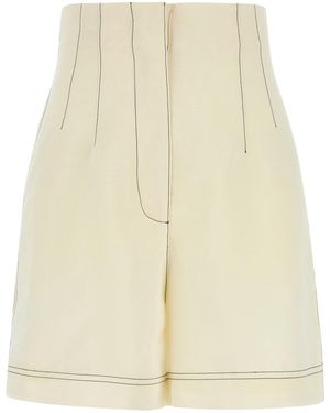 Philosophy Di Lorenzo Serafini Ivory Polyester Blend Shorts - Natural