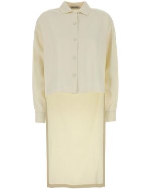 Alberta Ferretti Ivory Viscose Shirt - White