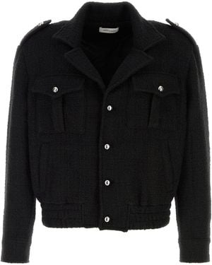 Ernest W. Baker Bomber in bouclé nero