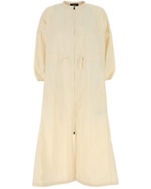 Herno Cream Nylon Laminar Dress - Natural