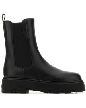 Moncler Stivaletti Aurea Chelsea in pelle nera - Nero