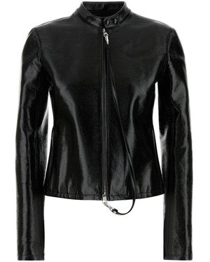 Courreges Canvas Jacket in Black | Lyst