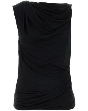 Entire studios Black Stretch Jersey Top