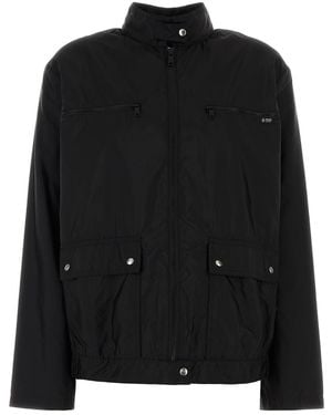 Prada Giacca a vento in Re-Nylon nero