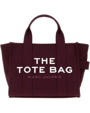 Marc Jacobs Plum Canvas Mini The Tote Bag Handbag - Purple