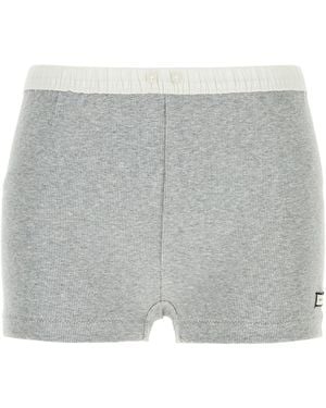 Entire studios Gray Stretch Cotton Shorts