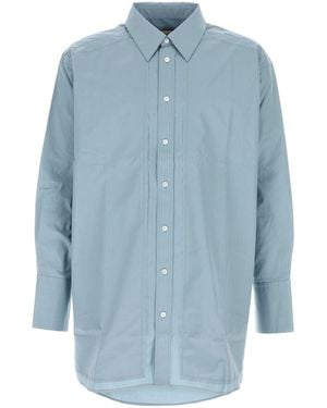 Ami Paris Light Blue Poplin Shirt