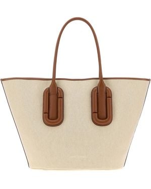 Marc Jacobs Sand Canvas Large Babe Shopping Bag - Natural