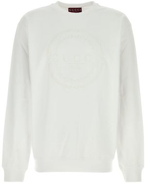 Gucci Felpa in cotone bianco