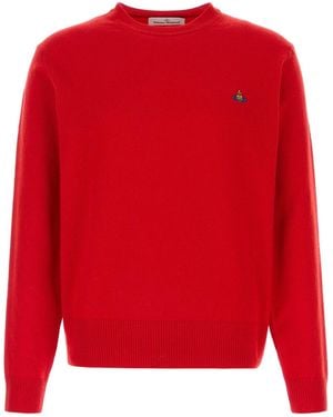 Vivienne Westwood Crew Neck Jumpers - Red