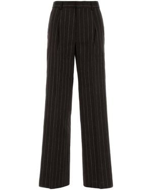 PT Torino Embroidered Linen Blend Lola Pant - Black