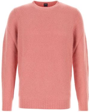 Fedeli Maglione in misto lana stretch salmone - Rosa