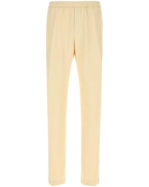 Dries Van Noten Pantalone Pennams in jersey giallo pastello - Neutro