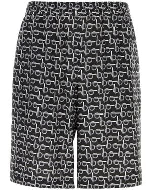 Burberry Luxurious Mulberry Silk Shorts - Grey