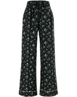 Dolce & Gabbana Dolce & Gabbana Printed Satin Pant - Black