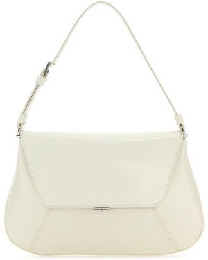 AMINA MUADDI Borsa a spalla Ami in pelle nera - Bianco
