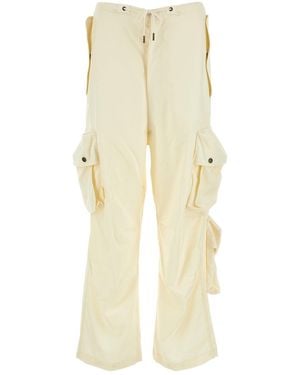 DARKPARK Cream Wool Blair Cargo Pant - Natural